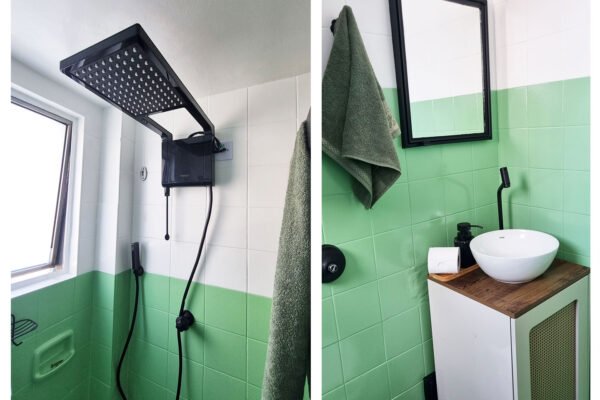 Airbnb com banheiro reformado moderno em Curitiba